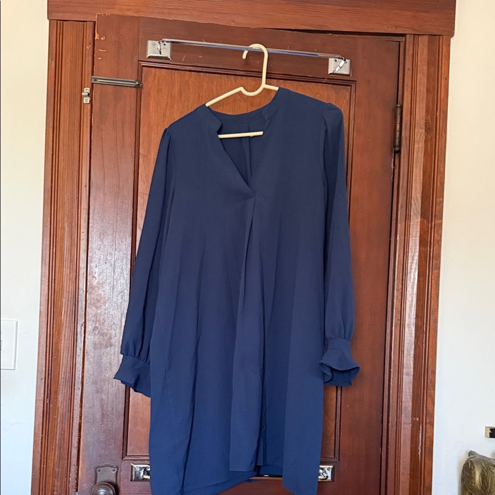 Navy Long Sleeve Tunic dress